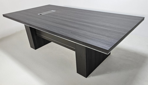 Dark grey oak veneer executive - grey,