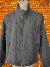 WOMENS JOULES SIZE UK 12 DARK GREY JACKET COAT LIGHT QUILTED HIGH NECK FULL  ZIP