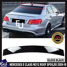 FOR MERCEDES E CLASS W212 REAR WINDOW ROOF SPOILER AMG STYLE GLOSS BLACK 09-16
