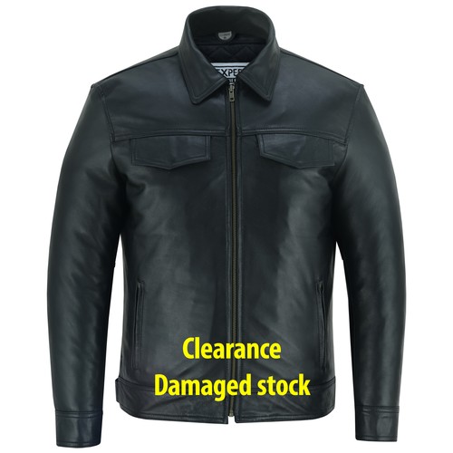 Leather casual biker - leather,