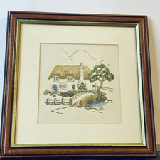 Vintage Framed Needlepoint