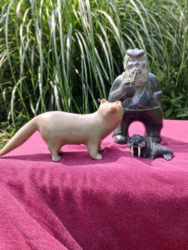 Inuit soapstone carvings lot - soapstone,