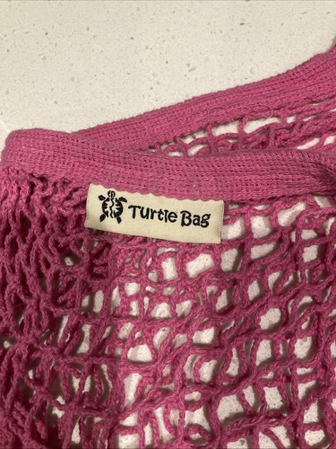 Turtle string bag - bag, pink