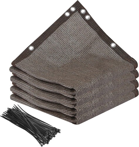 Brown privacy screen - brown, netting