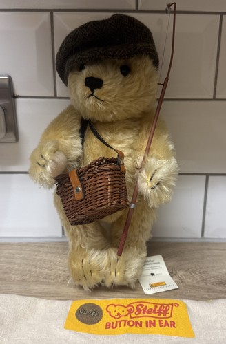 Steiff bear angling fishing - bear,