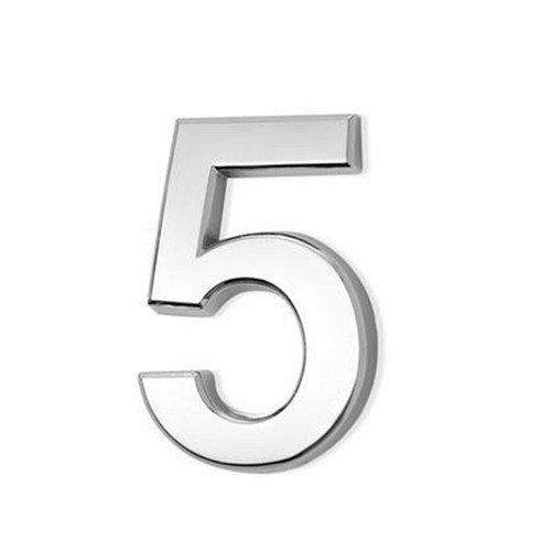 Silver chrome numbers - chrome,