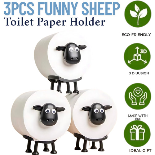 3pcs funny sheep toilet - 3pcs,