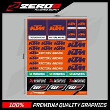 KTM STICKERS, MOTOCROSS