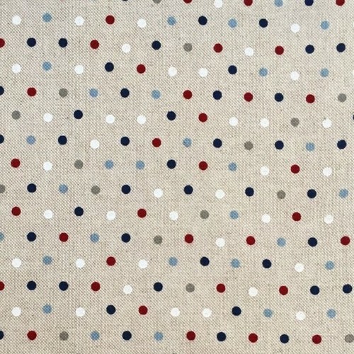 Cotton rich linen - rich, fabric
