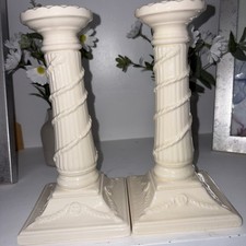 Royal Creamware Candlestick