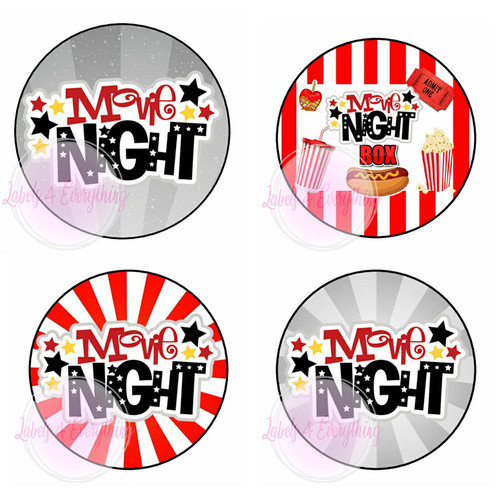 Movie night popcorn hotdog - movie,