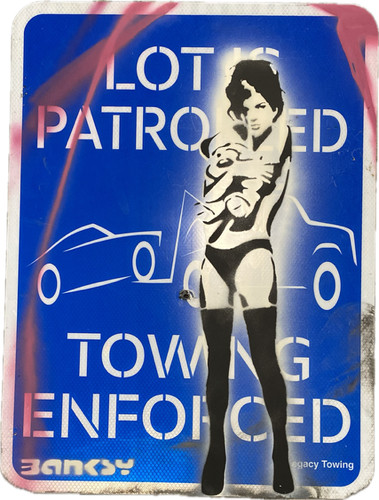 Original bansky graffiti art - graffiti,
