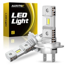 AUXITO H7 LED Headlight Bulbs 200W 30000LM Canbus Error Free Hi/Low Beam 6500K