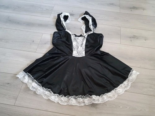 Black satin white lace off - satin,