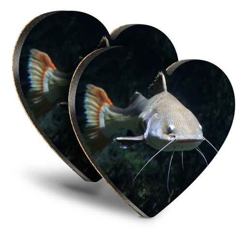 Heart mdf coasters - 2x,