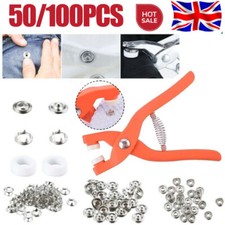 100X Heavy Duty Snap Fasteners