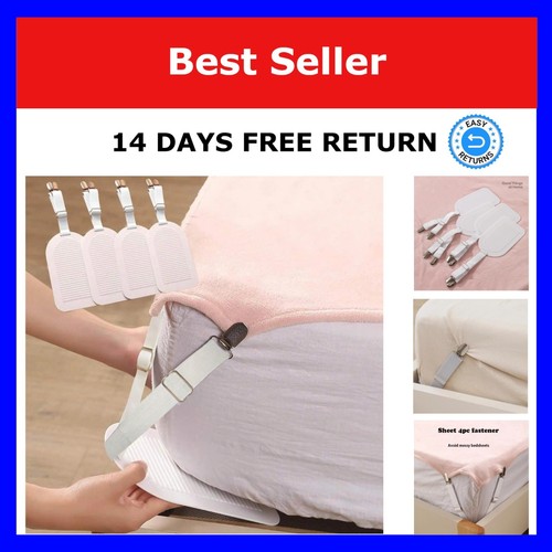 Adjustable bed sheet - bed, clips
