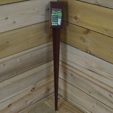 75mm x 75mm (3" x 3") Metal Garden Fence Post Holder / Spike