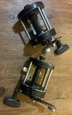 PAIR OF ABU GARCIA AG SEVEN MULTIPLIER FISHING REELS IN WELL USED CONDITION…..