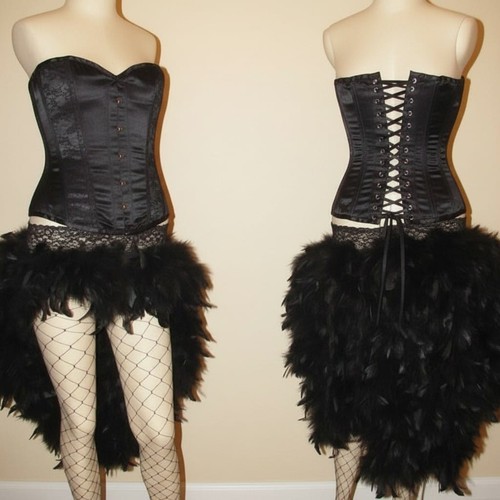 Burlesque gothic feather - burlesque,