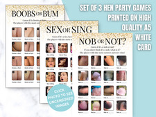 Hen Do Game bundle, Set of 3