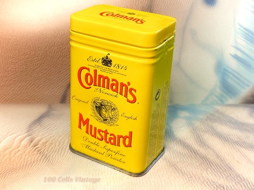 Colmans mustard yellow - colmans, empty