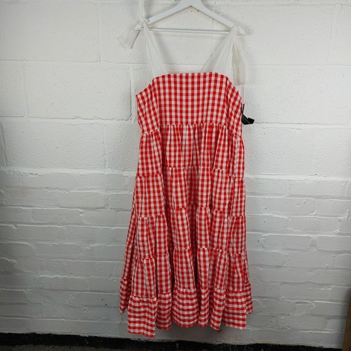 Sister jane red gingham - gingham, maxi