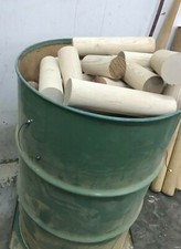 90+" TOTAL *QUALITY* 3" Hard/Silver Maple Dowel Woodworking/Craft Dowel Ends