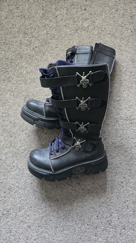 Madfish vegan skull boots - skull,