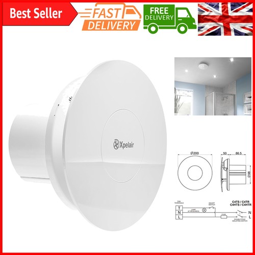 Silent bathroom extractor fan - silent,