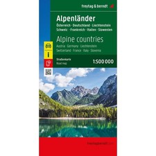 Alps (Austria, Germany, Switzerland, France etc) Road Map with index