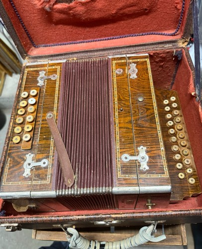 Antique accordion supertone - accordion, by
