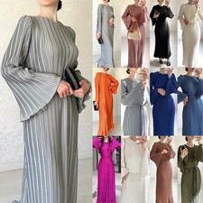 Women Muslim Abaya Maxi Dress