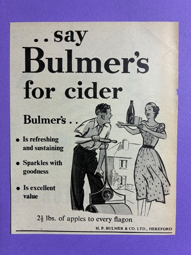 Bulmers cider original 1952 - bulmers,