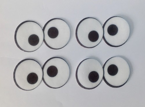 Pre cut cookie eyes edible - 15,