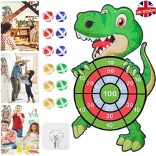 73CM Large Dart Board Game Set for Kids with 12 Sticky Balls Indoor Outdoor Toys