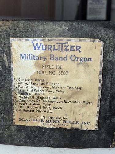 Wurlitzer 165 band - band, organ