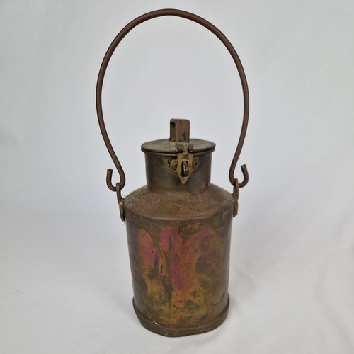 Vintage brass small milk churn - vintage,