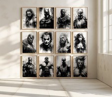Black & White Marvel Avengers