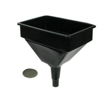 LARGE PLASTIC FUNNEL HEAVY DUTY OIL PETROL 4.5 LITRE WITH FILTER FARMER FILTER