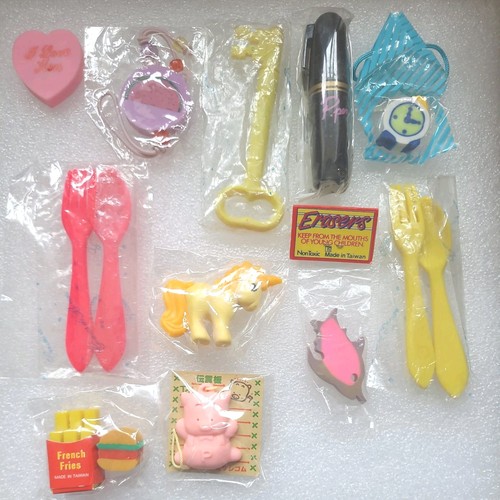 Rare vintage mixed eraser - mixed,