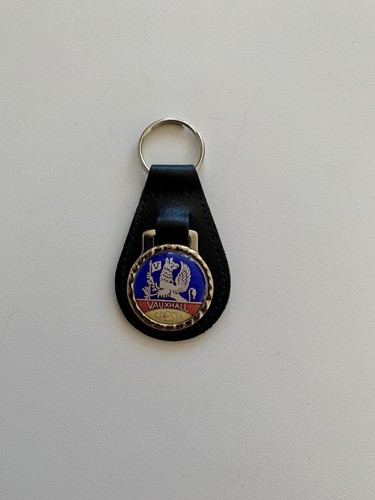 Black leather keyring fob - leather, keyring/