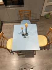 Formica Vintage Blue Table Mid Century 1960s Retro + 3 Chairs
