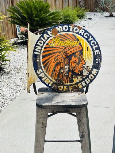 Indian motorcycles porcelain - indian,