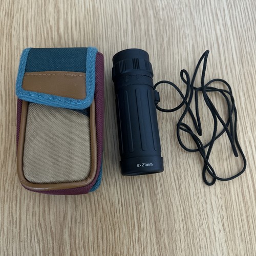 Monocular 8x21mm black rubber - monocular,