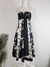 Monsoon Black White Silk