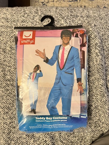 Teddy boy costume blue - teddy, blue,