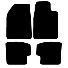For Toyota Yaris 1999 To 2006 Tailored Black Car Floor Mats Carpets 4pc Set