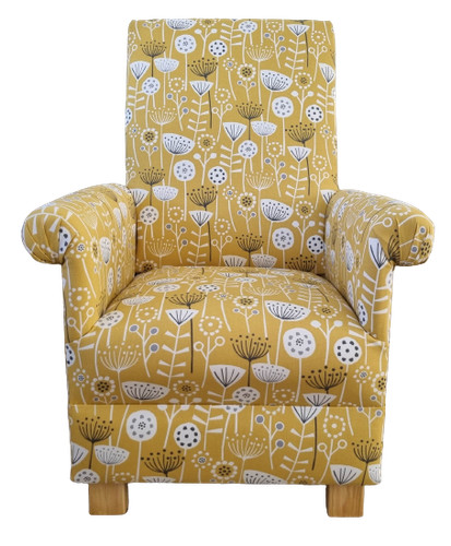Mustard armchair accent - armchair,