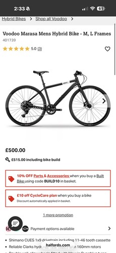 Voodoo marasa hybrid bike - voodoo, –
